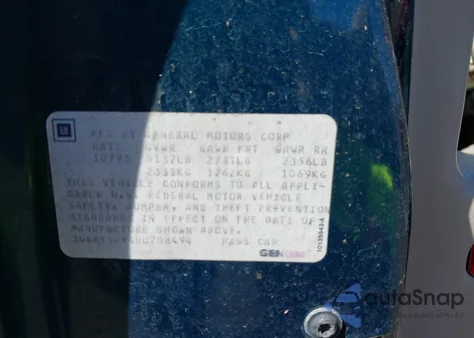 1994 Cadillac Deville Concours z USA, uszkodzony, nr VIN 1G6KF52Y4RU208494